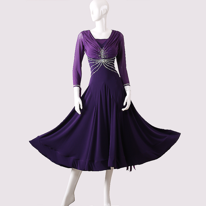 Modern dance skirt new national standard dance dress practice large swing social dance performance skirt ballroom dance waltz dance skirt