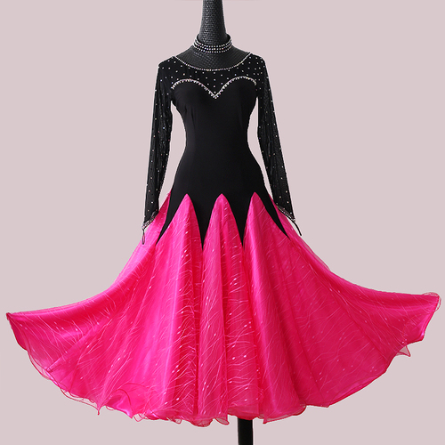 Custom size competition ballroom dance dresses for women girls Modern dance dress ballroom dance big swing dress