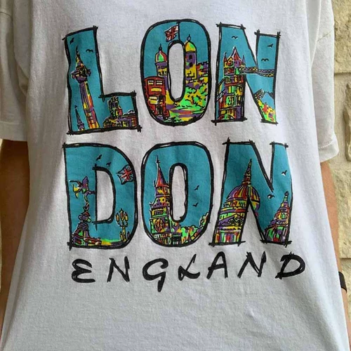 Tide, ретро белая небольшая дизайнерская футболка, в американском стиле, тренд сезона, короткий рукав