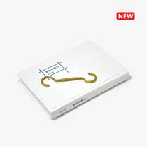 Curved design handmade brass clothing shop S hook kitchen texture adhesive hook 2019 2 TB shelf