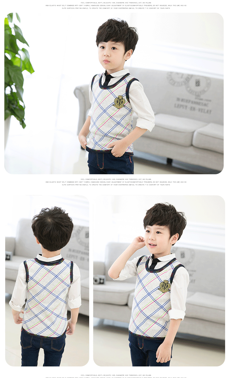 Áo len mùa thu cho bé mùa đông ấm áp cho bé 1 áo ấm 2 áo 3 bé trai và bé gái 4 cộng nhung dày 5 áo vest bé vai 8 tuổi áo quần trẻ em