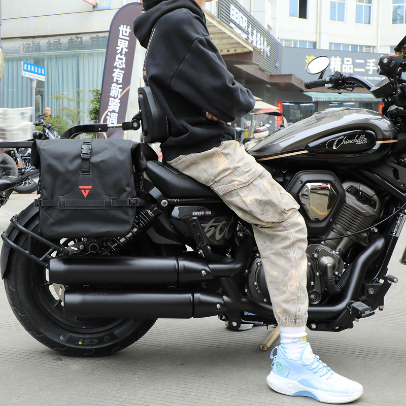 Suitable for Jinjila 250 Side Bag 350 Modification Parts Benda 450 500 Quick-Release Side Box 300 Waterproof Canvas Bag