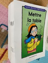 French children song French words big book letter book vocabulary flash card French RAZ Support for small tadpole small