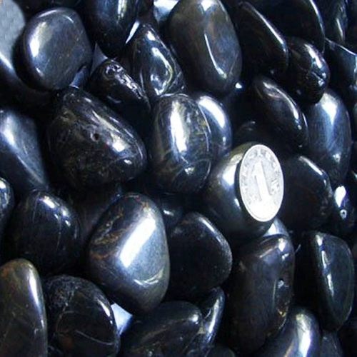 Польский натуральный дождь Цветочный камень/Черная галька/садовая ландшафтная камень/мощный булыжник/камень