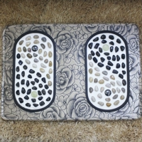 Эластичный массаж матовой серый цветок