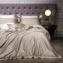 Italy imported 150 plain five-star hotel bedding luxury Egyptian long-staple cotton four-six-piece set