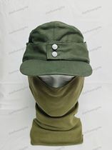 German M43 gray green mountain hat (summer HBT cotton version) mountain hat caviar buckle