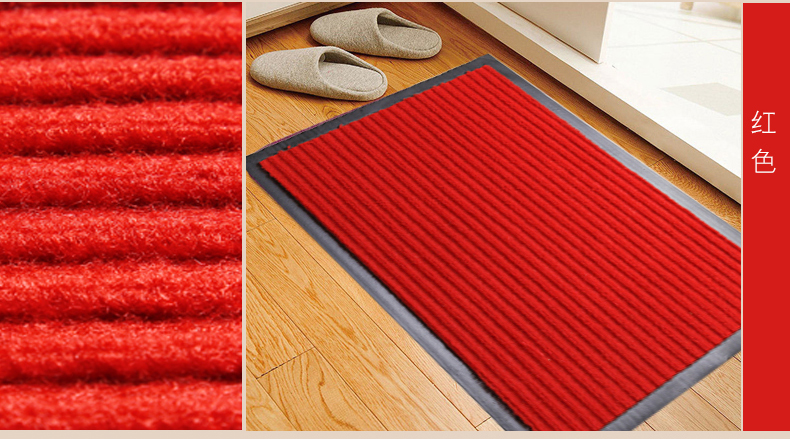 Đôi sọc thảm cửa Welcome Welcome Mat tiền sảnh không trượt SWrXPmzV bụi thảm thảm - Thảm sàn thảm xốp vân gỗ