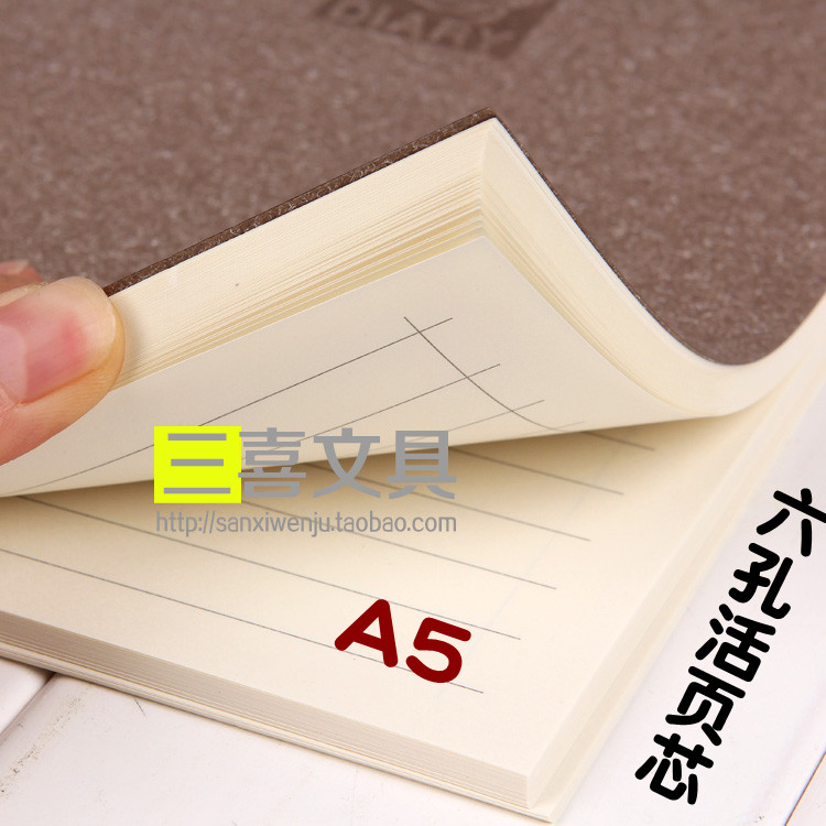 Jinhui six-hole loose-leaf core A5 loose-leaf book inner-page paper loose-leaf notebook instead of core paper notepad 100 pages