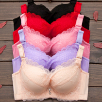 No rim super gathered thickened underwear womens small chest flat chest super thick extra thick 6CM bra sexy adjustment type a cup