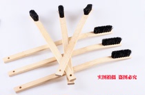 Automobile bamboo handle steel bell brush hub cleaning brush engine cleaning long brush horsehair brush bamboo handle brush