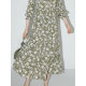 ຂາຍລ່ວງໜ້າ COCOBELLA pastoral resort style chiffon dress women's high-waisted flesh-covering printed tea break dress FR113