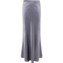 Pre-sale COCOBELLA 100% acetic acid] Luxurious texture purple skirt autumn temperament fishtail skirt HS0039