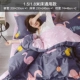 Nam Cực bông denim net đơn giản bông đỏ lắp tấm công chúa phong cách ba mảnh giường 1.8m - Bộ đồ giường bốn mảnh