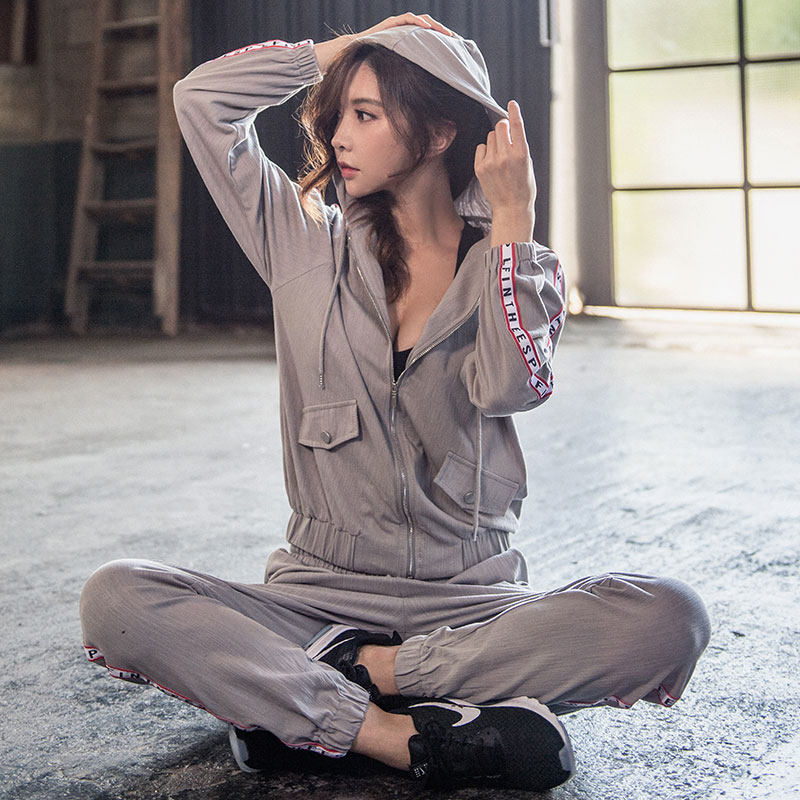 Internet Red 2022 Autumn Winter New Sports Casual Suit Women Loose Korea Lean Yoga Fitness Suit Suit