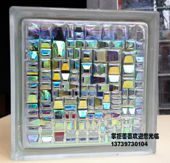 Crystal Hwa Glass Brick Magic Color Line Listing Partition Xuanguan Background wall dry and wet separation quantity Large from excellent