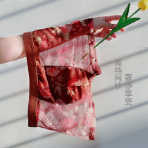 Summer mens underwear cotton crotch boys ice silk boxer shorts trendy personality large size sports boxer pants