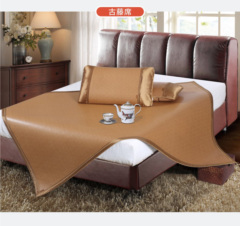 Huang Gulin cổ mây ghế 1.8 m giường mat 1.5 m ba mảnh đặt 1.2 m có thể gập lại duy nhất ký túc xá sinh viên mat