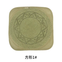 Ручная подушка травы | квадратная 1#| Засоренная хлопчатобумажная подкладка | Назад татуировка хлопчатобумажной ткань