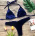 Tiếp xúc với áo tắm chia màu thuần khiết bikini nhung châu Âu và Mỹ BIKINI