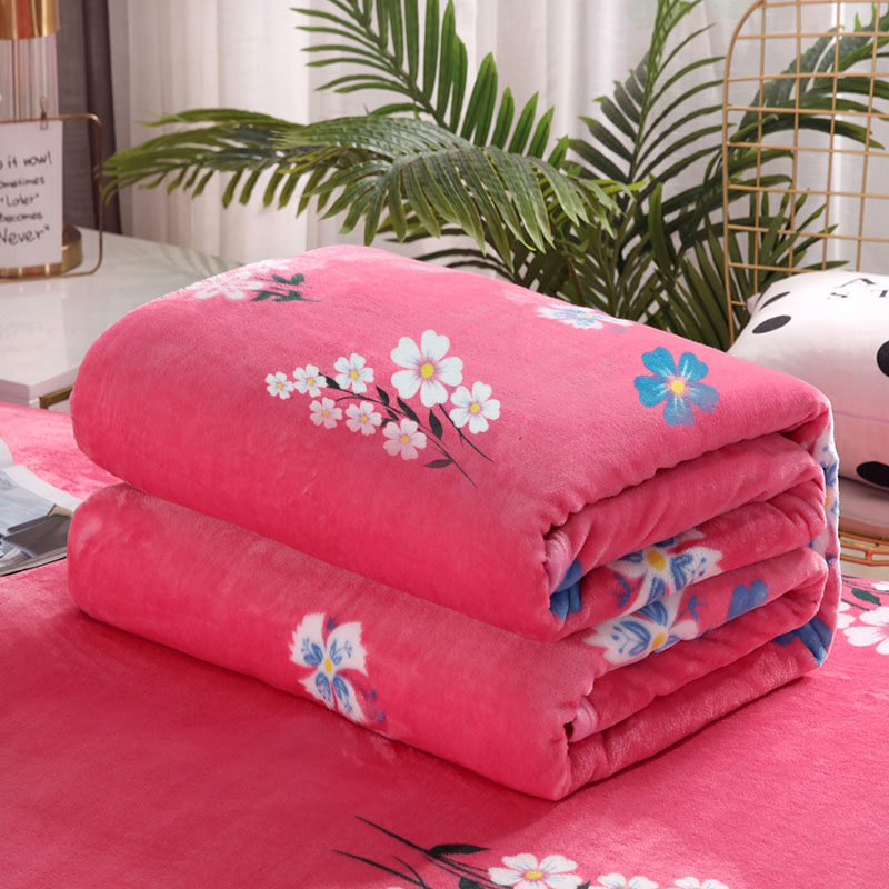 Winter padded coral fleece blanket nap spring and autumn sheets bed flannel blanket summer air conditioning towel quilt