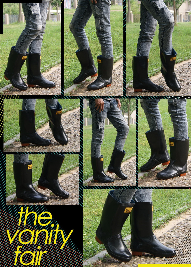 Chaussures - bottes caoutchouc homme pour printemps - semelle tendon - Ref 959551 Image 16