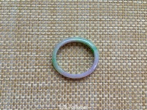 Zhen Xin Zhen Zhi Lao Keng Bing waxy seed violet floating big Duan Yang Green Spring color flat mouth Princess jade bracelet A goods