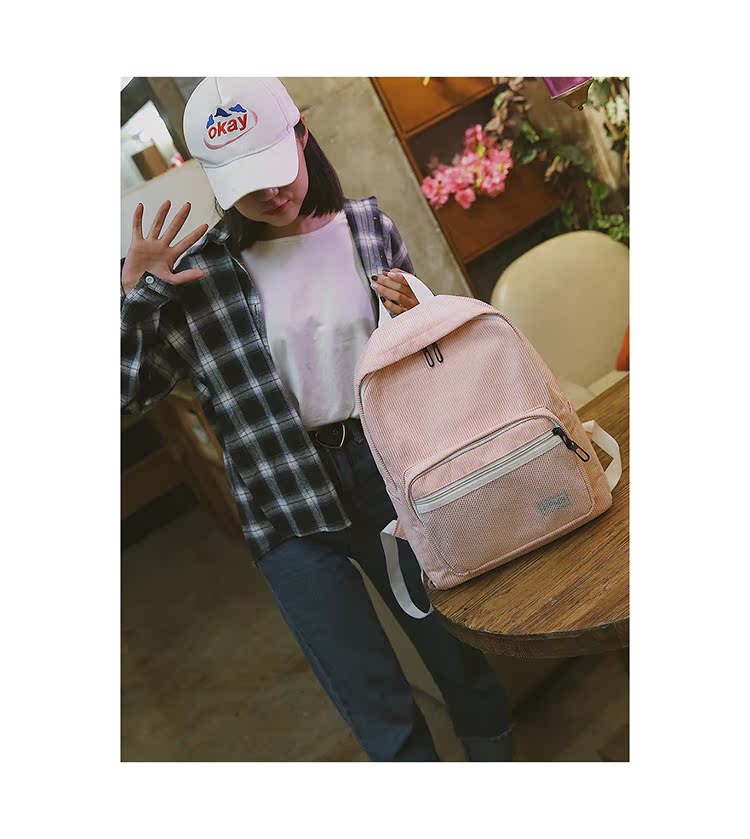 Ba lô nữ Harajuku chic girl heart ulzzang bag Phiên bản Hàn Quốc balo nam đẹp