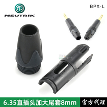 BPX-L straight-in 6 35mm plug NP2X NP3X Neutrik thick wire big tail 8mm clip wire tail sleeve neutrik