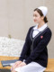 Nurse Sweater Cardigan Hospital Female Nurse Outerwear Sweater Warm Nightingale Nurse Sweater with Fleece