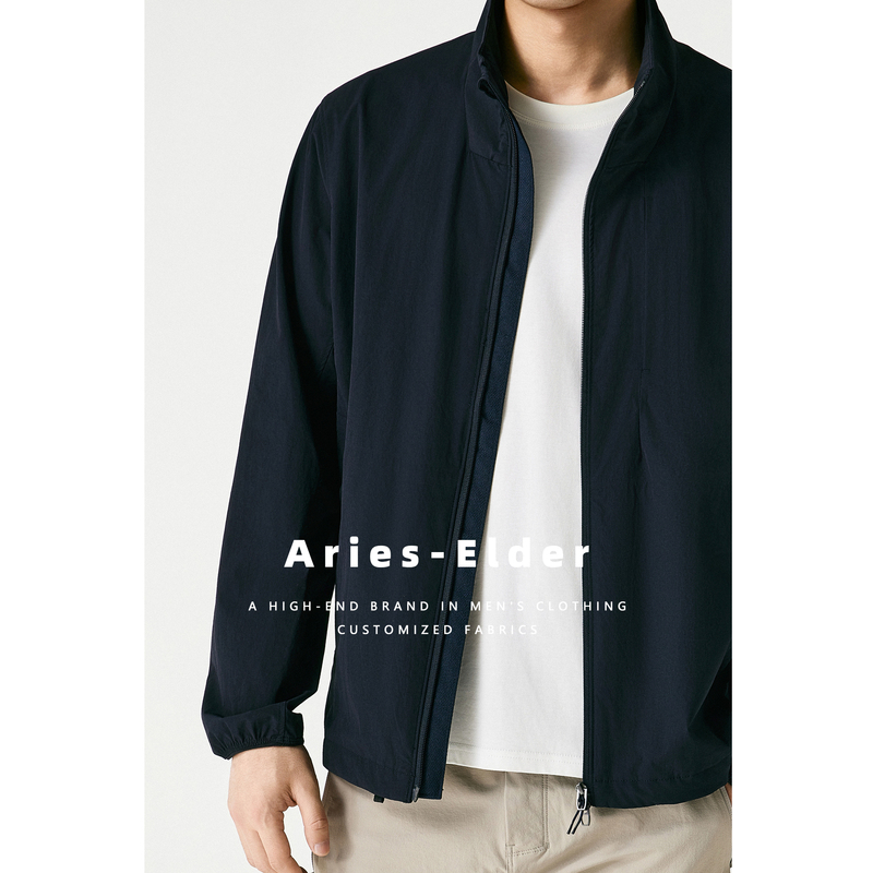 【Lightweight 3D Tailoring】Aries Elder Stand Collar Jacket Men's Outdoor Seam-Sealed Windproof Shell Jacket for Autumn 【Lightweight 3D Tailoring】Aries Elder Stand Collar Jacket Men's Outdoor Seam-Sealed Windproof Shell Jacket for Autumn