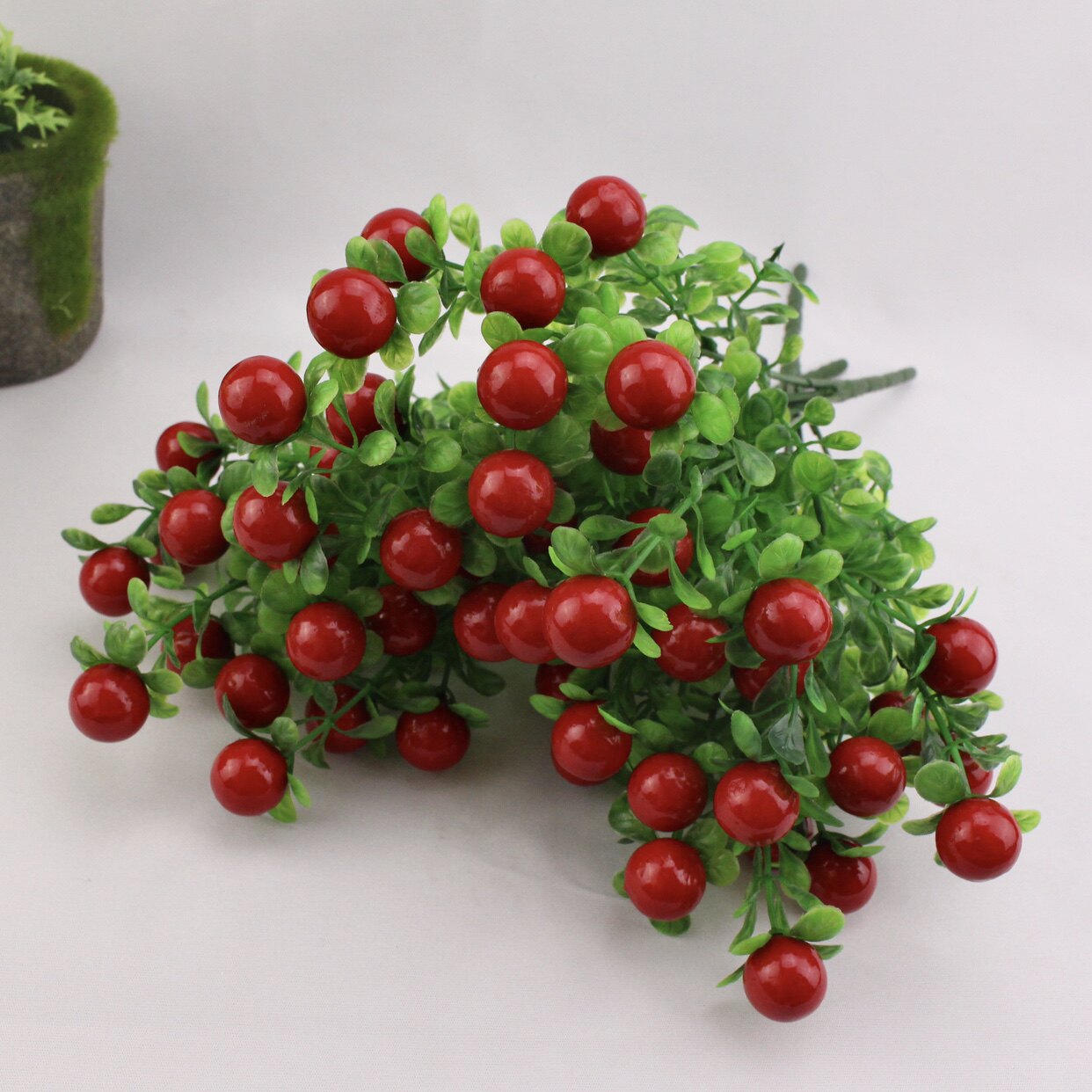 6头富贵红果发财假仿真花摆设客厅装饰花艺摆件餐桌摆花家居饰品详情7