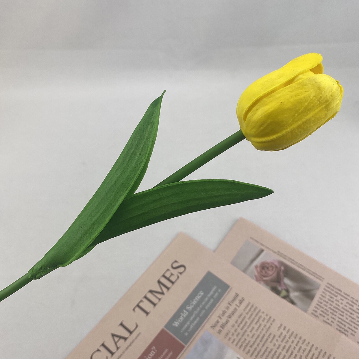 简约仿真干花束手感保湿郁金香高档插花客厅蛋糕装饰假花摆设蓝海详情4