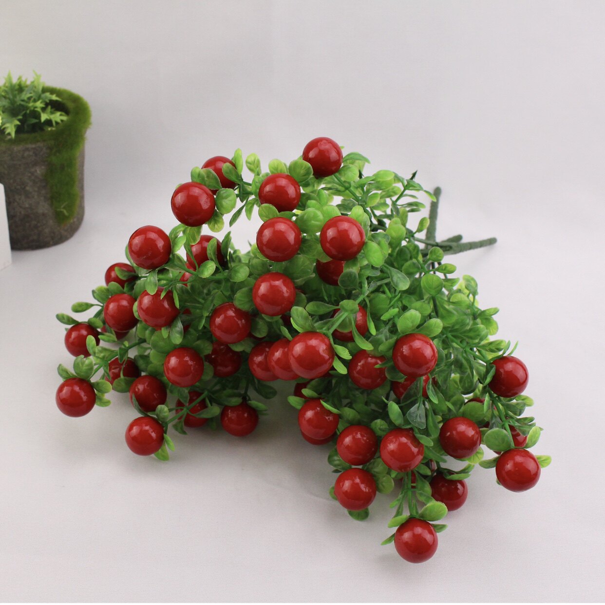 6头富贵红果发财假仿真花摆设客厅装饰花艺摆件餐桌摆花家居饰品详情6