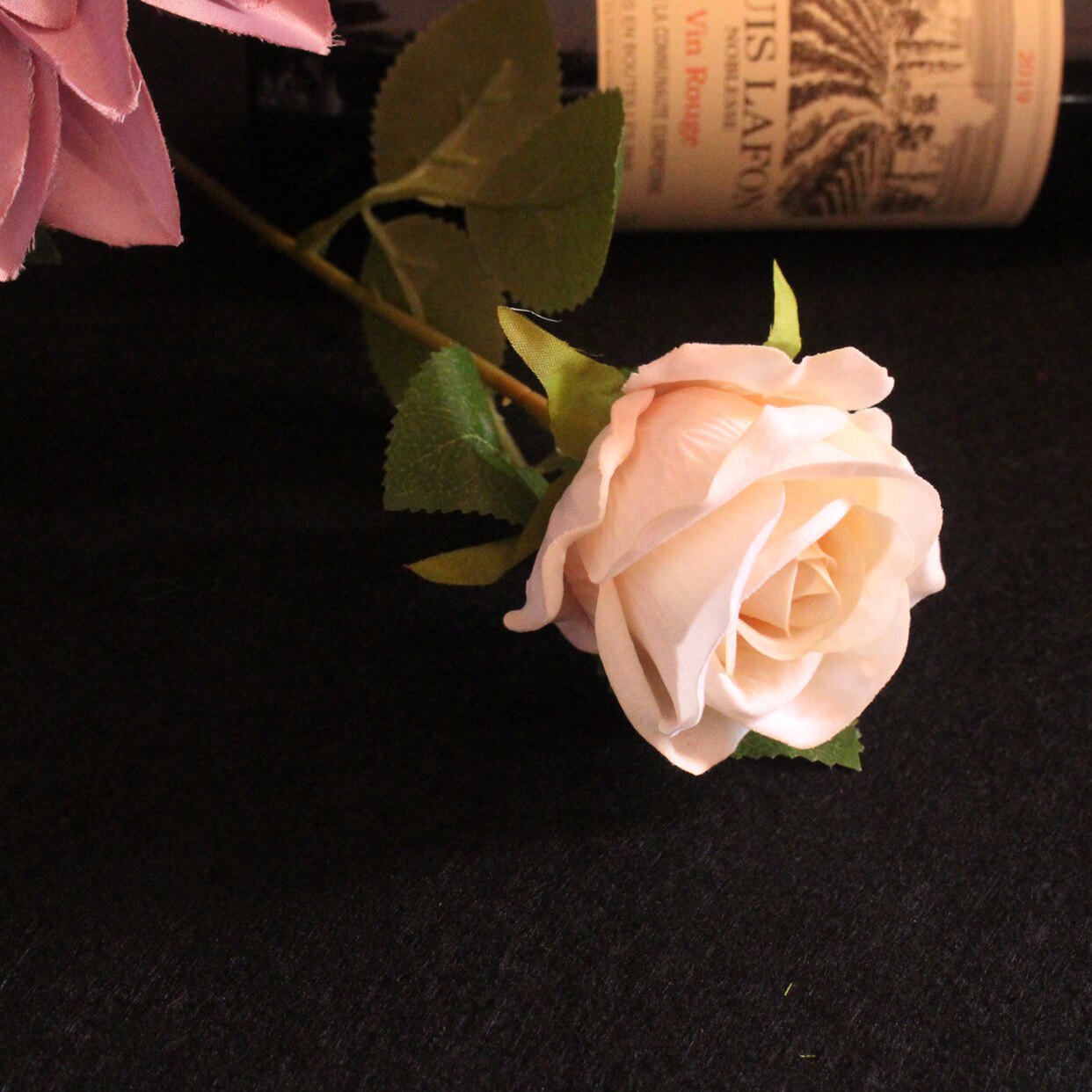 厂家仿真单支玫瑰花束假花绢花干花家居装饰客厅卧室餐桌摆件婚庆详情10