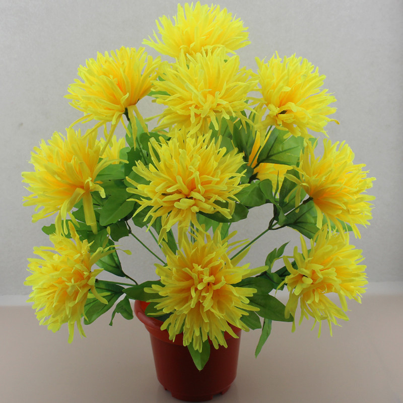 清明节仿真菊花花束上坟塑料绢花祭祀殡葬用品墓地扫墓花摆放假花详情4