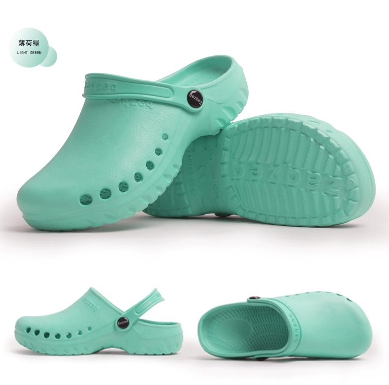 Croc Giày Y Tế Phẫu Thuật Giày Nam Bệnh Viện Phòng Thí Nghiệm Chống Trơn Trượt Đế Mềm Dép Phòng Điều Hành Bác Sĩ Y Tá Xăng Đan Nữ dép esd