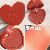  Clearance of Thailand 4u2 love heart-shaped blush matte matte blush m0 m1soul mate m2 m7