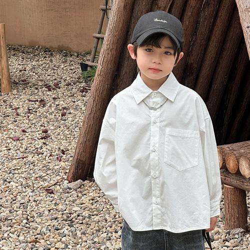 Летняя одежда, осенняя рубашка, демисезонный детский лонгслив, куртка