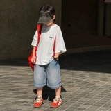 Летняя одежда, детская хлопковая футболка с коротким рукавом для мальчиков