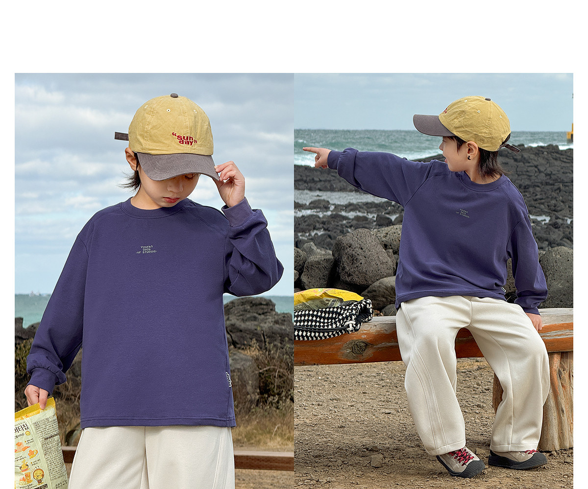 Boys' Sweatshirt Long-Sleeve T-Shirt White Base Shirt Early Autumn 2026 New Style for Older Children Boys' Top Clothing Outfit — 44