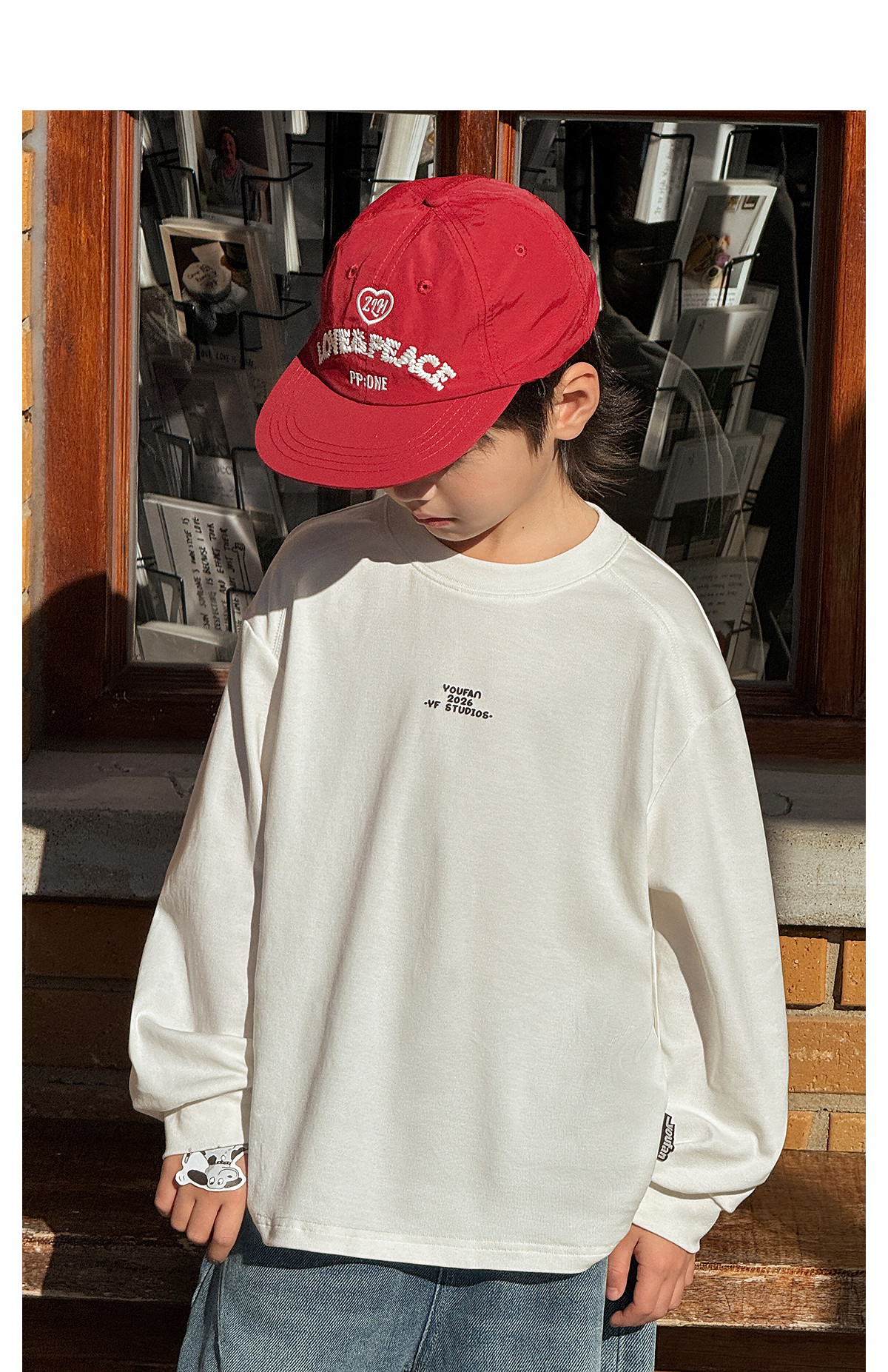 Boys' Sweatshirt Long-Sleeve T-Shirt White Base Shirt Early Autumn 2026 New Style for Older Children Boys' Top Clothing Outfit — 23