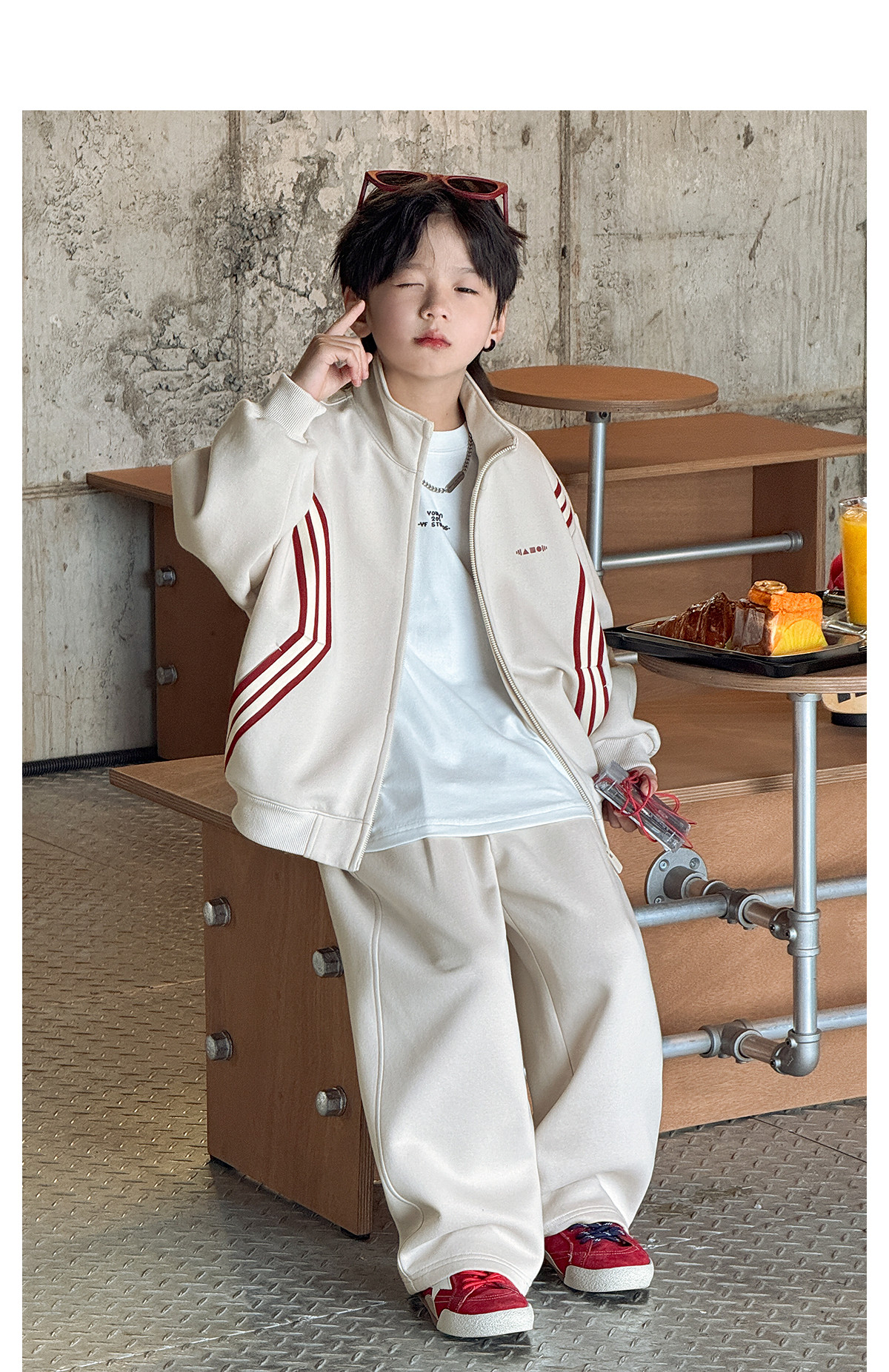 Boys' Sweatshirt Long-Sleeve T-Shirt White Base Shirt Early Autumn 2026 New Style for Older Children Boys' Top Clothing Outfit — 31