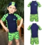 Áo Tắm trẻ em Boy Boy Sinh Viên Swimwear Chia Kem Chống Nắng Cậu Bé Lớn XL Chất Béo Bé Bơi Phù Hợp Với đồ bơi cho trẻ em