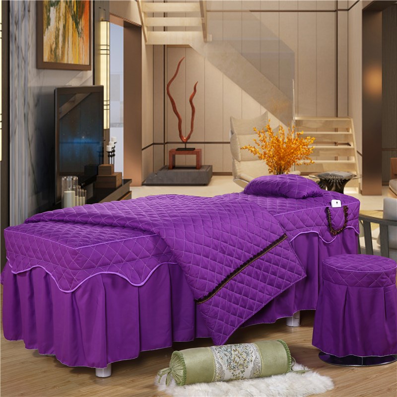 Vẻ đẹp mới trải giường bốn bộ massage vật lý trị liệu châm cứu sheets quilt cover giường massage custom made khuyến mại