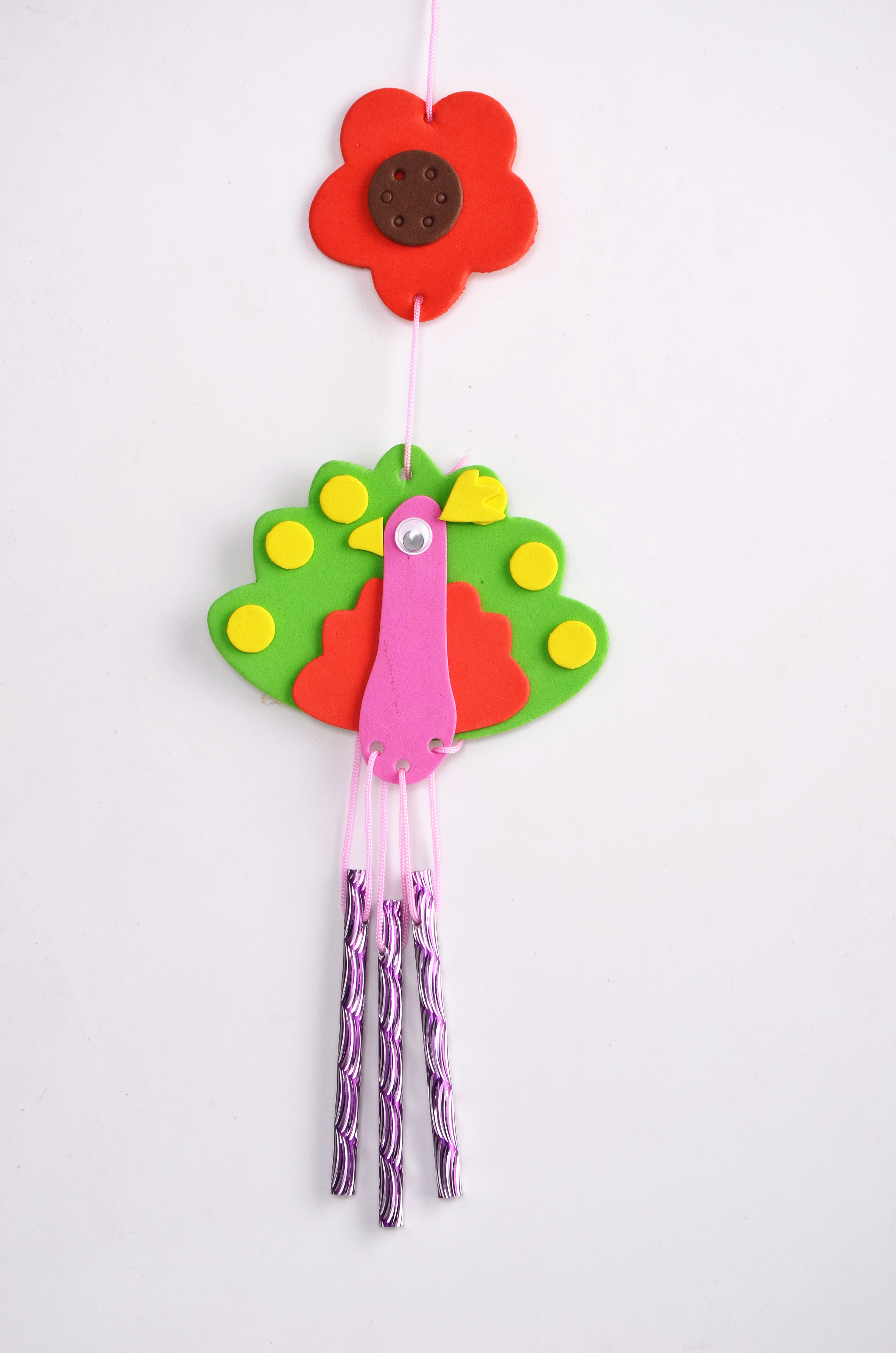 Bộ đồ chơi bằng tay gió trẻ em DIY sáng tạo chuông gió mẫu giáo dán đồ trang trí đồ chơi giáo dục thiệp giáng sinh handmade