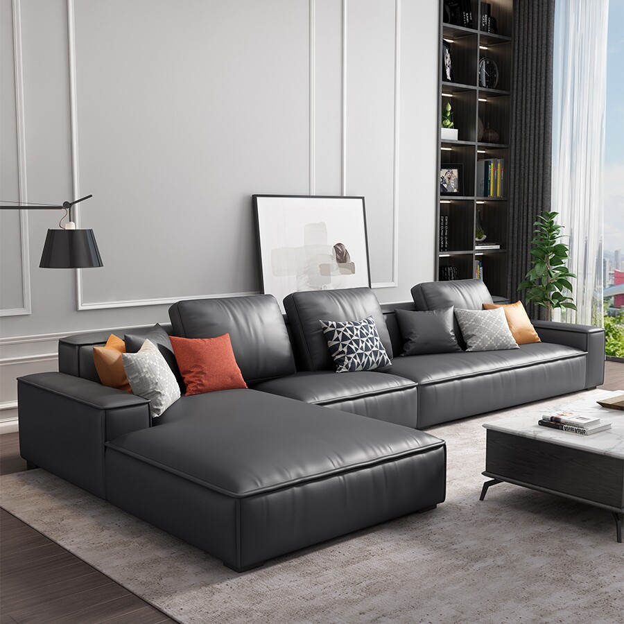 Tech Cloth Sofa Brief Modern Nordic Living Room Sofa Large small family Latex Fabric Sofa Combination