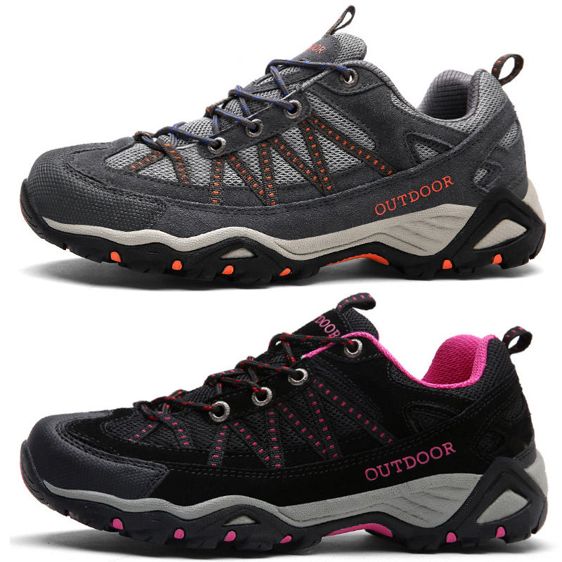 American foreign trade shoes winter leather outdoor shoes men's shoes hiking shoes women's waterproof non-slip hiking shoes sports travel shoes