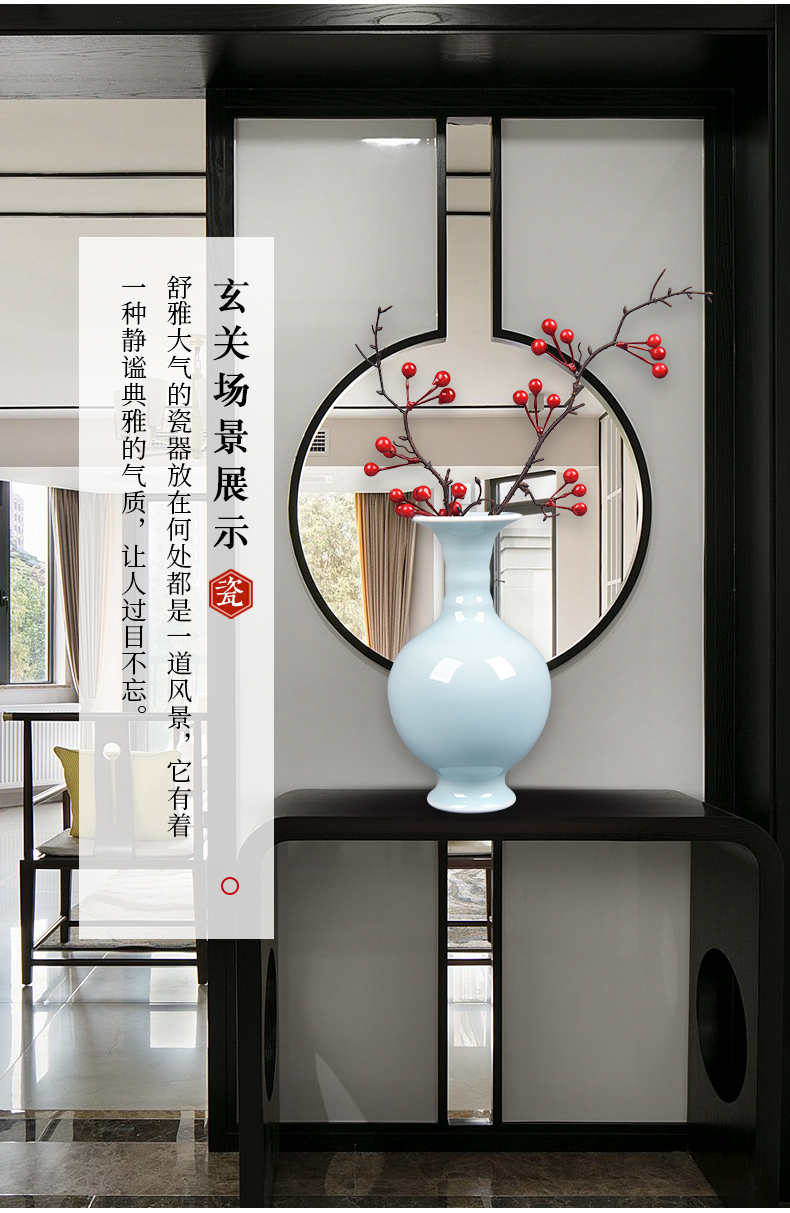 Jingdezhen ceramic vases, flower arranging furnishing articles color glaze porcelain sitting room bedroom to decorate the study of Chinese style household furnishing articles