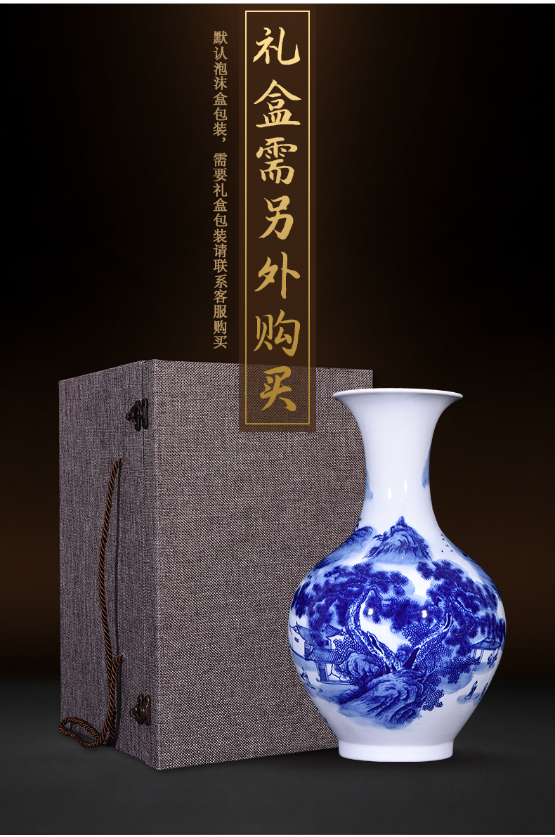 Jingdezhen ceramic porcelain bottle furnishing articles Chinese archaize home porch sitting room bedroom study adornment TV ark